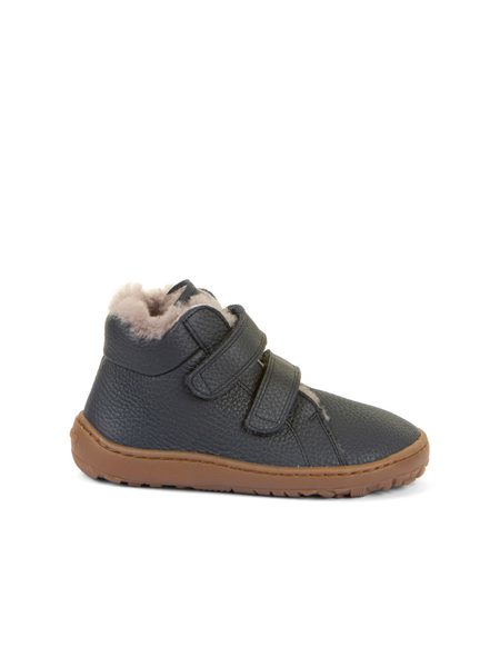 FRODDO ZIMNÍ FURRY Dark Blue | Dětské zimní zateplené barefoot boty