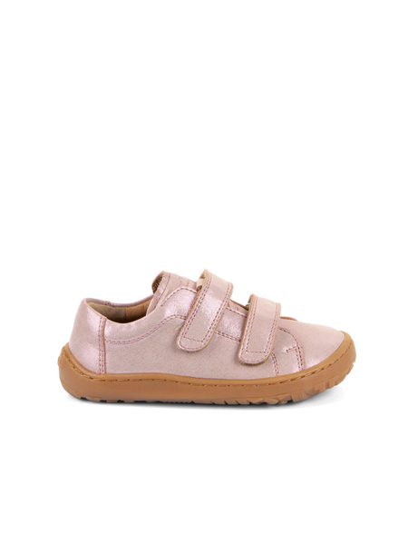 FRODDO TENISKY BAZE LEATHER D-VELCRO Pink Shine | Dětské barefoot tenisky