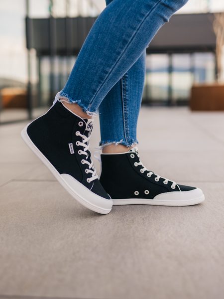 Боси маратонки BE LENKA Rebound High Top, черно-бели