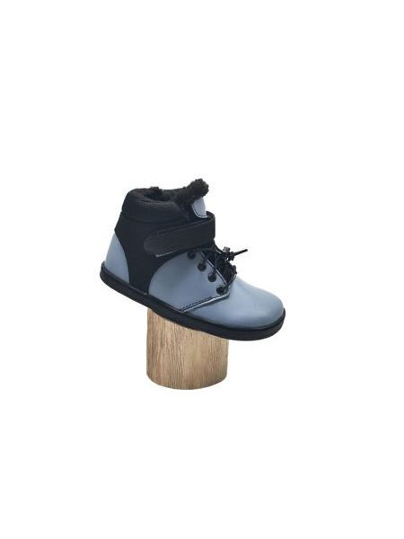 Dětské Barefoot Zimní boty PEGRES BF40 0.1 modré