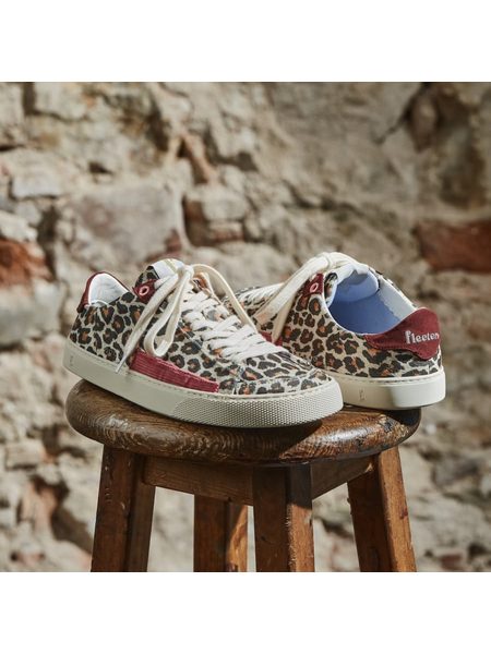 FLEETERS Peach Leopard & Borgona 6