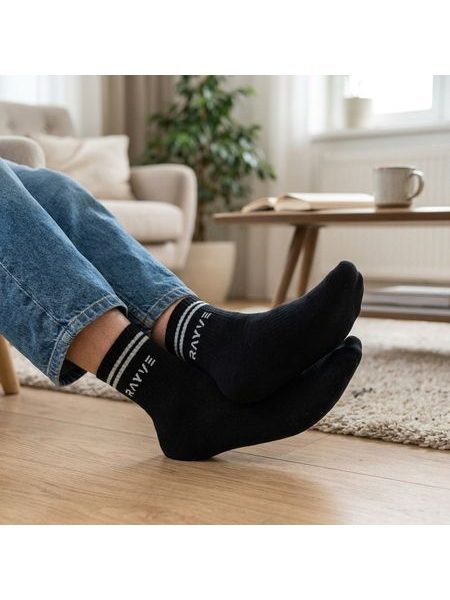 RAYVE BAREFOOT BAVLNĚNÉ PONOŽKY Černé