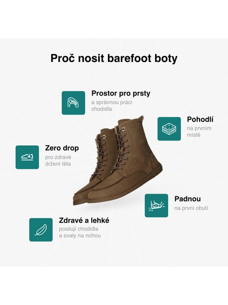 Dámské Barefoot Kotníkové Boty GROUNDIES® Adelaide Kokosové