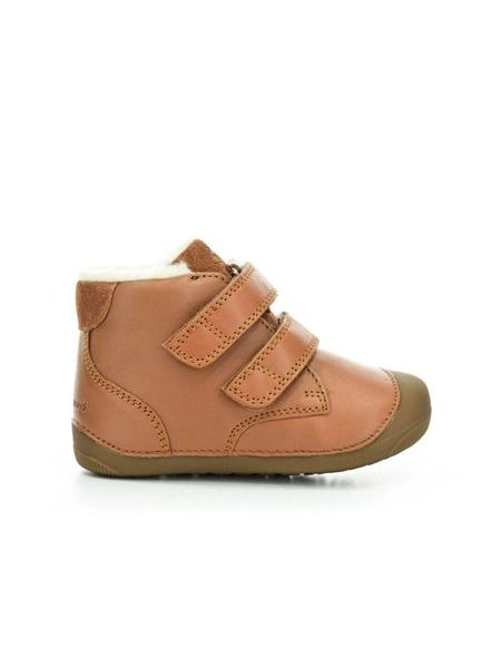 Kinder-Barfuß-Winterstiefeletten BUNDGAARD PETIT WINTER Cognac