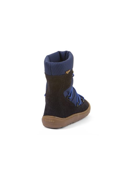 Dětské barefoot zimní boty FRODDO ZIMNÍ TEX TRACK WOOL tmavě modré