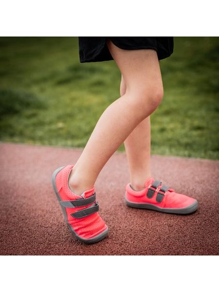 BEDA TENISKY BF 0001/ST/W/OT LILLY Neon Pink | Dětské barefoot tenisky