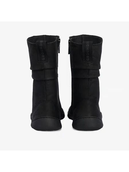 Barefoot Zateplené Kozačky GROUNDIES® Odessa GX2 Černé