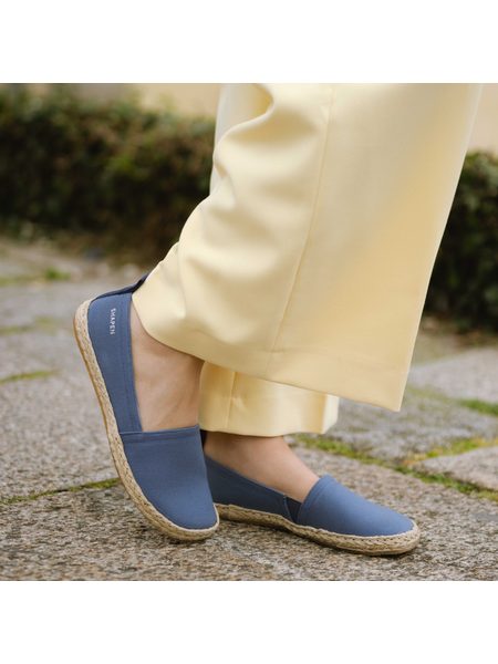 SHAPEN ESPADRILKY PLAYA Wide Indigo | Dámské barefoot espadrilky