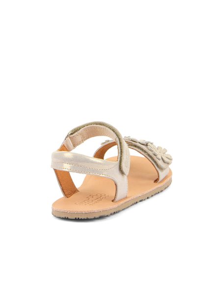 FRODDO SANDAL FLEXY FLOWER II Gold Shine | Barefoot sandály