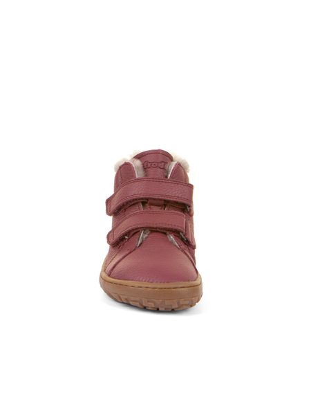 FRODDO ZIMNÍ FURRY Bordeaux | Dětské zimní zateplené barefoot boty
