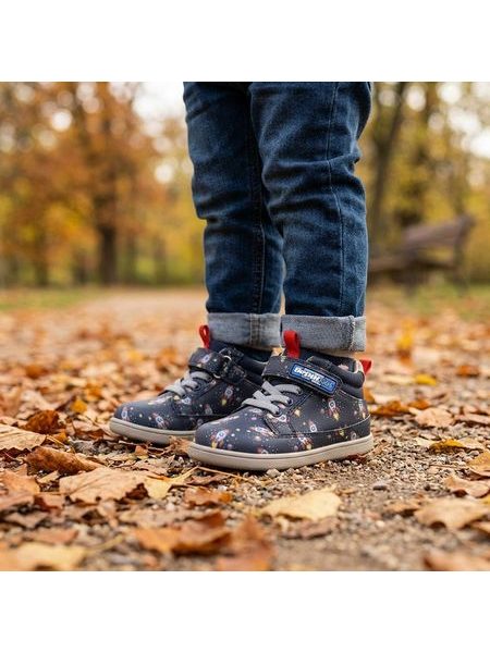 BEPPI Casual Boot Baby Kids' Barefoot Ankle Boots Blue Rockets