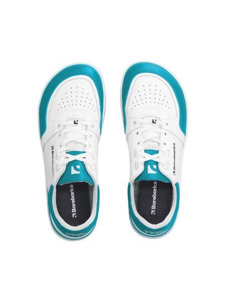 Adidași barefoot Barebarics Wave albi cu turcoaz