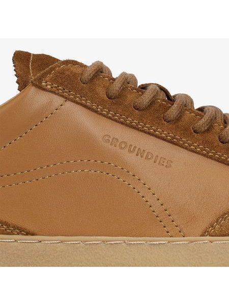 Barefoot Tenisky GROUNDIES® Panama Soft Karamelové