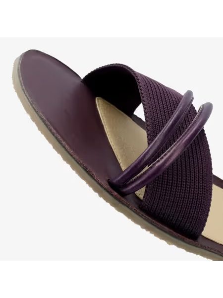 Dámské Barefoot Sandály GROUNDIES® Corfu Tmavě Švestkové