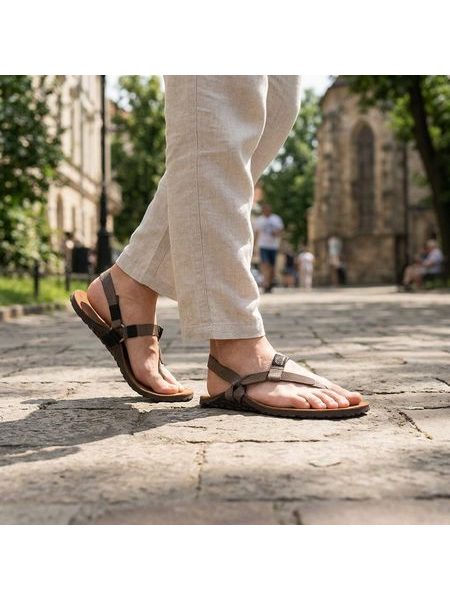 BOSKY LIGHT II Y Leather Tierra | Barefoot sandály