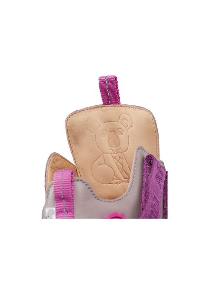 AFFENZAHN LEATHER SNEAKER BUDDY KOALA Pink Grey 9