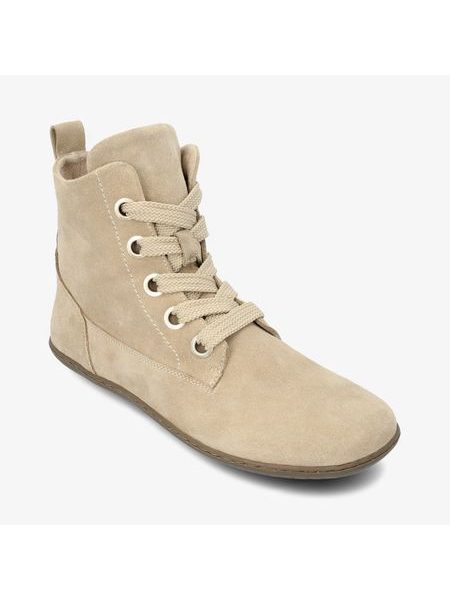 Dámské Barefoot Kotníkové Boty GROUNDIES® Salzburg Béžové