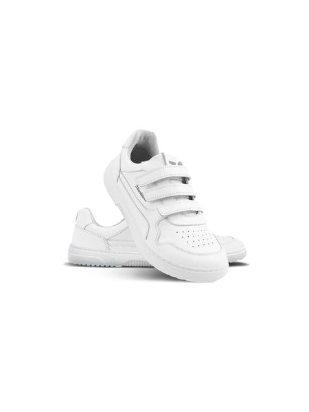 Ténis barefoot Barebarics Zing Velcro branco - Pele