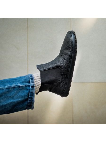 FRODDO KOTNÍKOVÉ CHELYS II Black | Barefoot chelsea boty