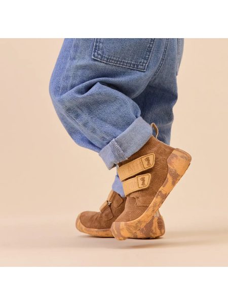 AFFENZAHN PREWALKER LOWBOOT LEATHER TALKY Affenzahn Brown | Dětské první barefoot botičky