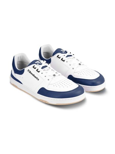 Adidași barefoot Barebarics Wave alb cu bleumarin închis