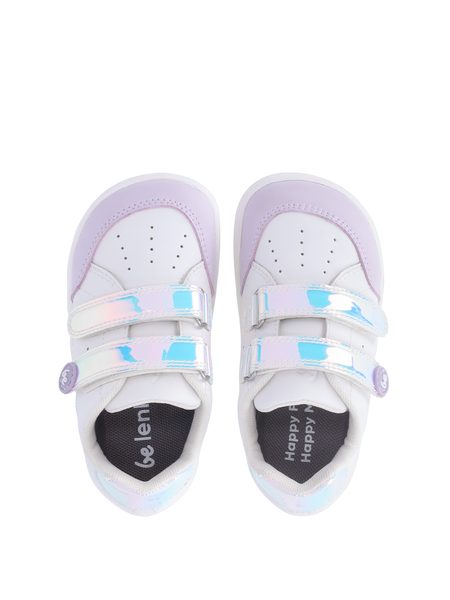 Ténis barefoot de criança Be Lenka Energise Kids branco e iridescente