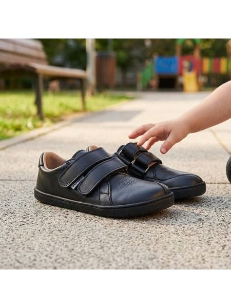 Dětské Barefoot Celoroční tenisky PEGRES BF54 0.1 černé