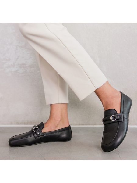 SHAPEN MOKASÍNY VERSA Regular Black | Dámské barefoot mokasíny