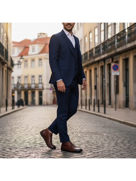 Barefoot+ Kotníkové Boty GROUNDIES® Milano Hnědé