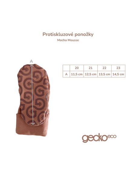 Protiskluzové ponožky GECKOECO Mocha 4
