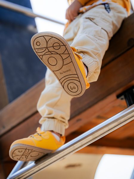 Baskets barefoot enfant Be Lenka Bounty Kids jaunes