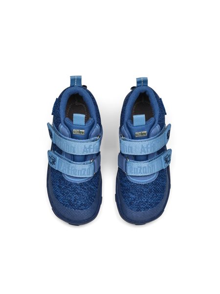 AFFENZAHN LOWBOOT KNIT HAPPY ELEPHANT Blue | Dětské celoroční barefoot boty
