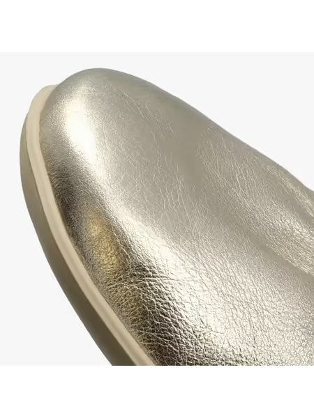 Dámské Barefoot Baleríny GROUNDIES® Lily 3.0 Metalické Champagne