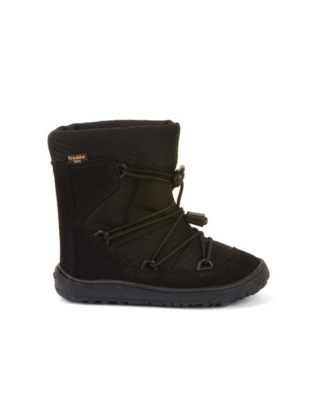 Dětské barefoot zimní boty FRODDO ZIMNÍ TEX TRACK WOOL černé