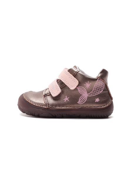 Dětské barefoot celoroční boty D.D.STEP S073-62321 svítící mořská panna - boční pohled