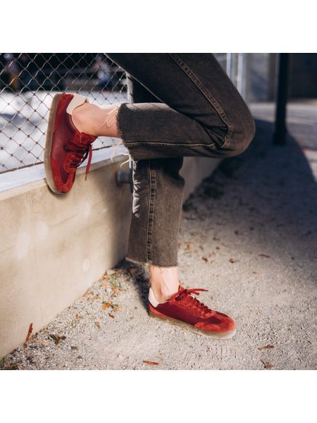 Barefoot Tenisky GROUNDIES® Panama Vínové