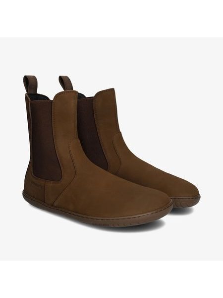 Dámské Barefoot+ Zateplené Chelsea GROUNDIES CAMDEN Čokoládové