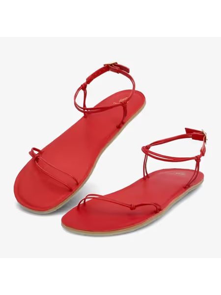 Dámské Barefoot Sandály GROUNDIES® Cadiz Červené