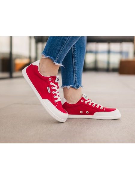 Ténis barefoot Be Lenka Rebound vermelho e branco
