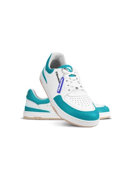 Ténis barefoot Barebarics Wave branco e turquesa-escuro
