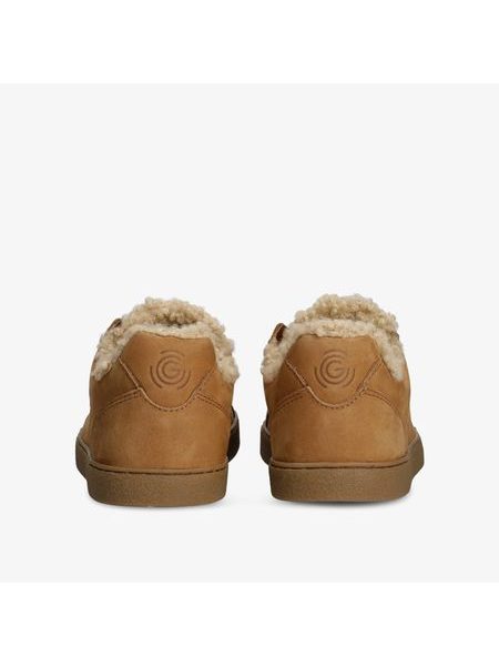 Dámské zateplené Barefoot Tenisky GROUNDIES® Universe Teddy Koňakové