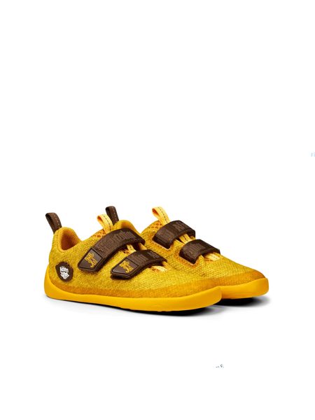 AFFENZAHN SNEAKER KNIT HAPPY TIGER Yellow | Dětské barefoot tenisky