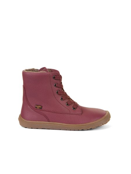 FRODDO VYŠŠÍ KOŽENÉ Zimní Bordeaux  1