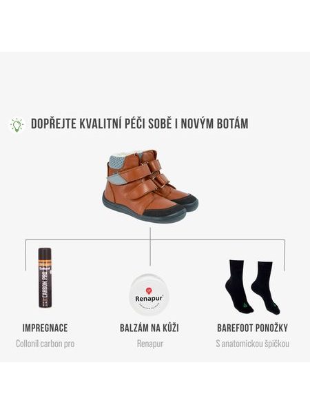 BEDA ZIMNÍ VYŠŠÍ BF 0004/W/SO/MK BRUNO Brown - užší kotník