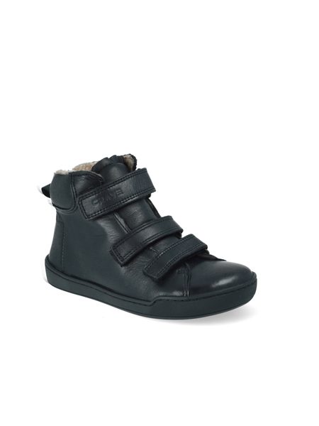 CRAVE SNOWFIELD Black | Dětské zimní zateplené barefoot boty 5