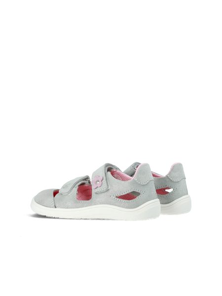 BABY BARE SANDÁLKY FEBO JOY Grey Pink | Dětské barefoot sandály