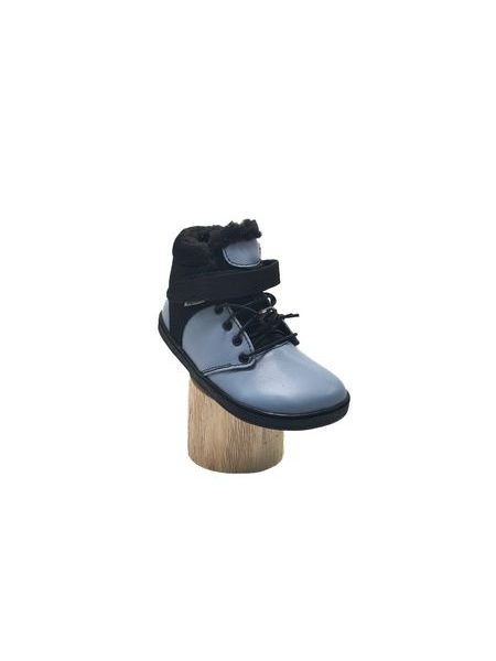 Dětské Barefoot Zimní boty PEGRES BF40 0.1 modré
