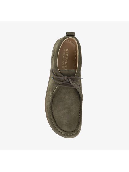 Barefoot+ Mokasíny GROUNDIES® Cricket Khaki