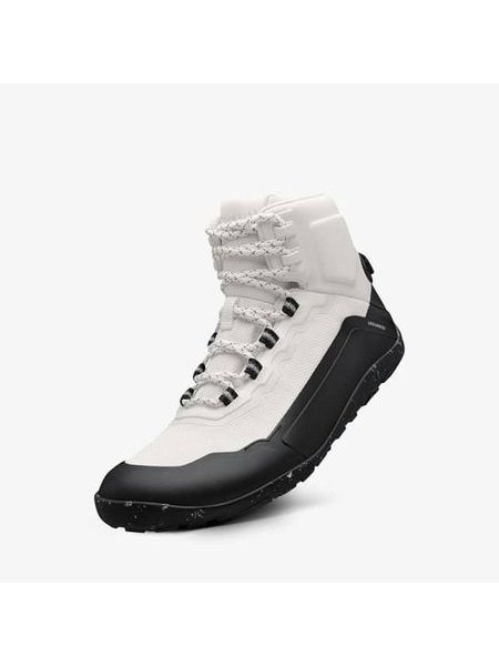 GROUNDIES® All Terrain High Off-white / Black | Dámské barefoot pohorky
