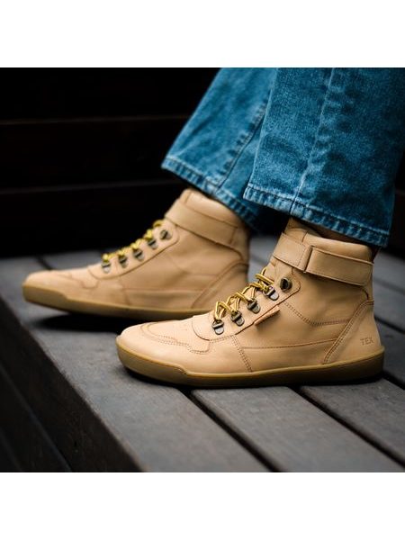 CRAVE GLASGOW 2.0 Cognac | Kotníkové barefoot boty